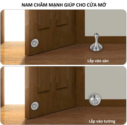 Chan cua inox sieu hit 2 kieu lap